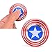 Captain America Shield Fidget Spinner, Cubur Metal 2 Sided Super Hero Metal Fidget Toy for Adults and Kids