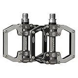 BONMIXC Mountain Bike Pedals 9/16 MTB BMX Dh Cycling Platform Pedals Sealed Bearing Bike Pedals