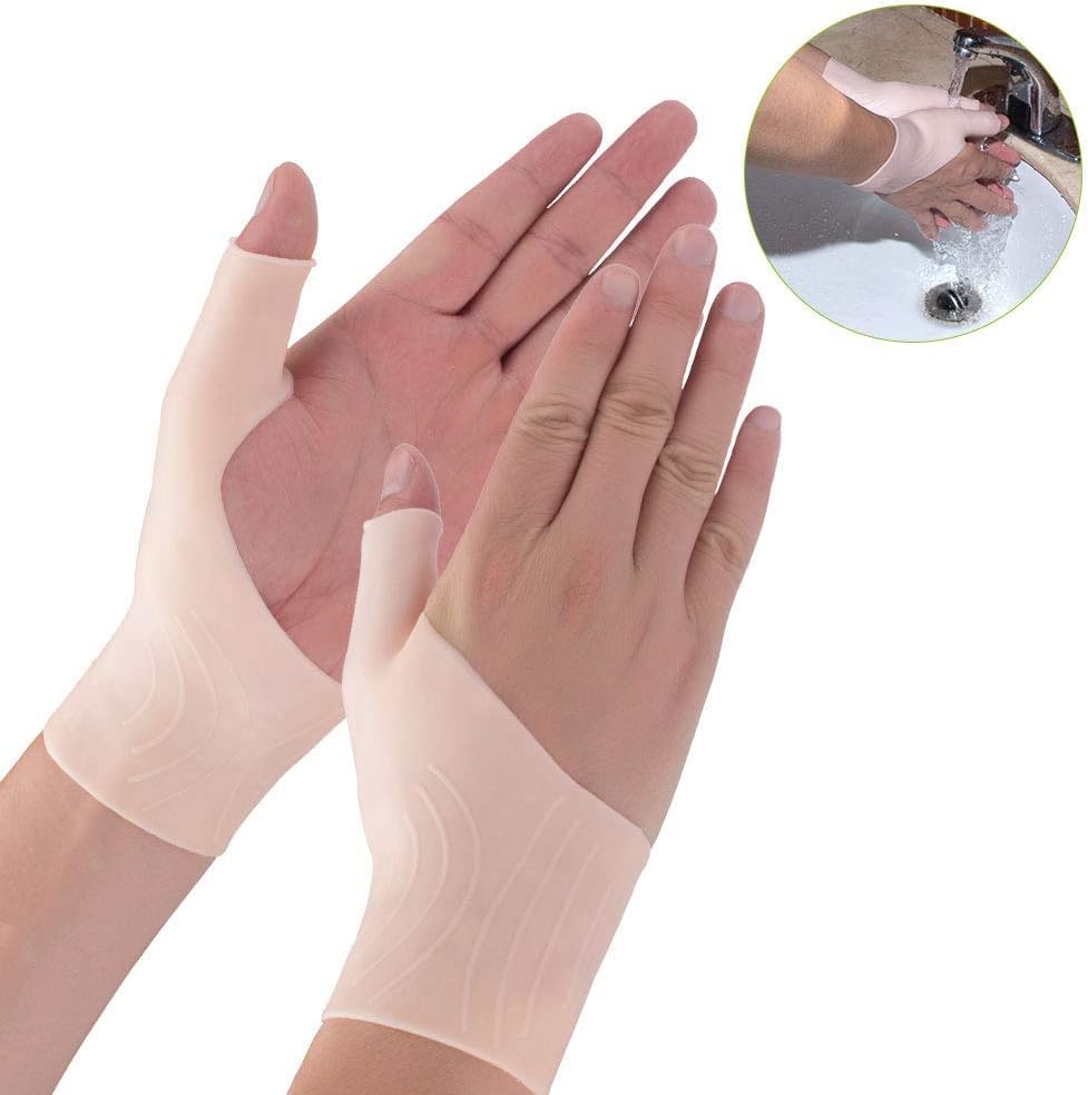 Phileex Carpal Tunnel Wrist Brace - Thumb Brace Right Hand (1pair) New Material Thumb Splint, Great for Tenosynovitis Gel Wrist Brace Carpal Tunnel, Typing, Wrist & Thumb Pain,Arthritis