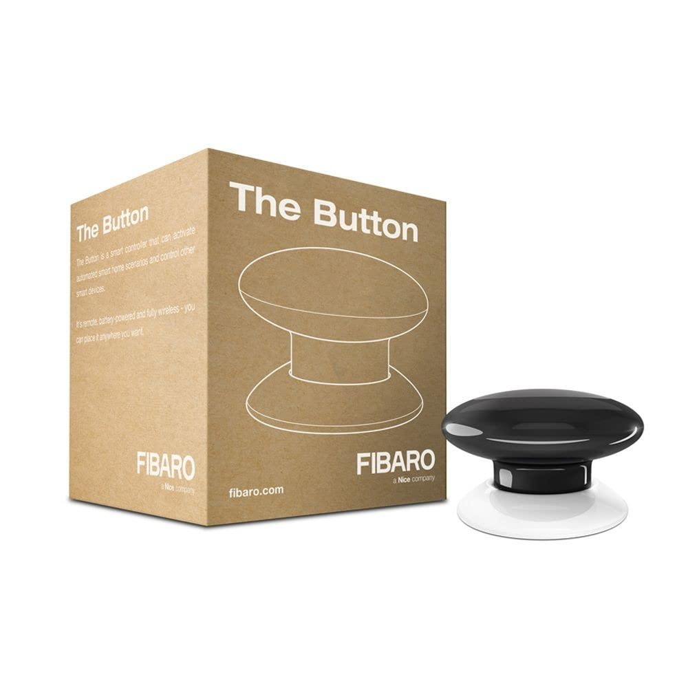 Fibaro FGPB-101-2 The Button-Black, 3.6 V