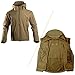 FREE SOLDIER Men’s Tactical Jacket Waterproof Army Military Hooded Jacket Softshell Autumn Winter Jacket (Wolf brown XL)