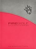 Fire Bible Student Edition: New International Version Gray / Pink Flexisoft Leather