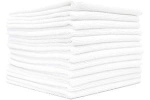 The Rag Company - All-Purpose Microfiber Terry Cleaning Towels - Commercial Grade, Highly Absorbent, Lint-Free, Streak-Free, 