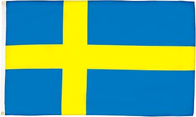 AZ FLAG Sweden Flag Large 5x8 ft 100D Polyester with Grommets