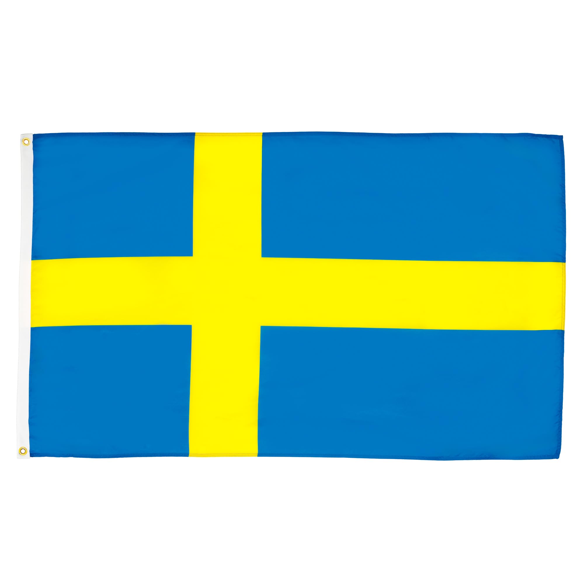 AZ FLAG - Sweden Flag - 2x3 Ft - Light Polyester Swedish Banner with Two Brass Eyelets - Fade Resistant - Vivid Colors - 2' x 3' Feet - 90x60 Cm — image 1