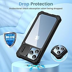 Ruky for iPhone 13 Pro Max Phone Case with Slide