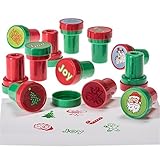 Prextex 12 Pack Christmas Stampers Holiday Stampers Assortment for Kids Great Christmas Stocking Stuffer