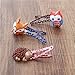 Lovely Animal Hair Clip Mini Cartoon Owl and Fox Hedgehog Hair Clip Set Little Girl Hair Accessory-Style 3