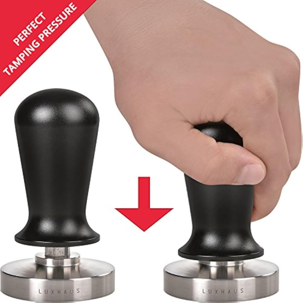53mm Tampers Calibrated Espresso Coffee With Spring Loaded Flat