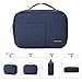 BAGSMART Electronics Travel Organizer Case Bag for Adaptors, Chargers, iphone, ipad air, ipad mini, Kindle, Blue