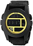 Nixon A489293 Baja Black Yellow Chrono Digital Dial Nylon Band Men Watch NEW