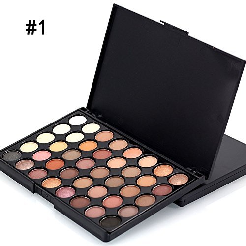 Professional Fashion Makeup Waterproof Matte Eye Shadow 40 Color Glitter Shimmer Eyeshadow Palette Kit Nude Makeup Cosmetics # 1