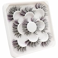 Veleasha Colored Lashes 5D Fluffy Faux Mink Lashes