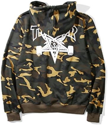 Men Thrasher Mag Flame Hoody Jacket -Diy &amp; Custom Pullover 2017 Hip-Hop