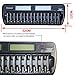 3Csmart 16-Bay/Slot Auto-detect AA/AAA NIMH/NICD Rechargeable Batteries LCD Intelligent Battery Charger