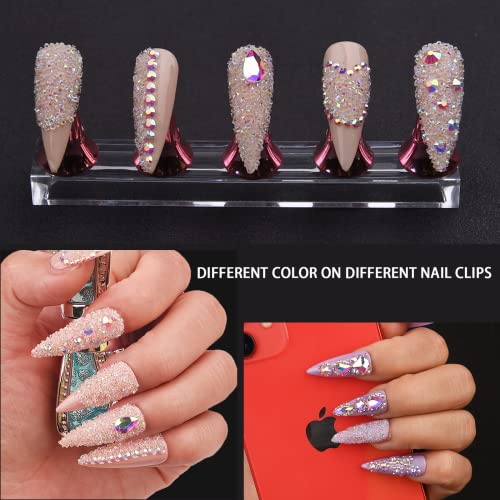 8000Pcs Ultra Mini Nail Rhinestones Sand Nail Diamonds Micro Pixie  Crystals for Nails Iridescent AB Blin