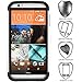 COVRWARE HTC Desire 510-3 in 1 Bundle - Armor Defender Series Protective Case [HD Film & Aluminum Stylus Pen] - White