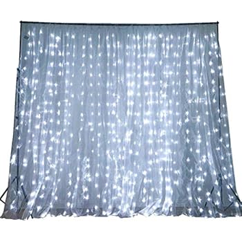 Amazon Com Efavormart 20 Ft X 10 Ft Led Lights Organza Backdrop