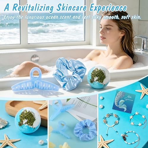 YYSWSAKY Regalo para Mujer, Pack Regalo Mujer Playa, Bolso de Playa Grande, Manta Impermeable 200x210cm, Vaso con Tapa y Pajita, Bola de Baño, Regalo de Cumpleaños para Mejor Amiga, Hermana