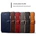 Samsung Galaxy S8 Leather wallet Phone Case with Card Slots Cash Compartment Stand View Case Coffee