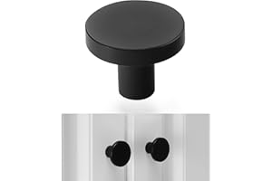 10 Pack Round Cabinet Knobs Drawer Knobs Dresser Knobs, Black Handles Knobs Drawer Pulls Door Knobs Furniture Knobs Cupboard 