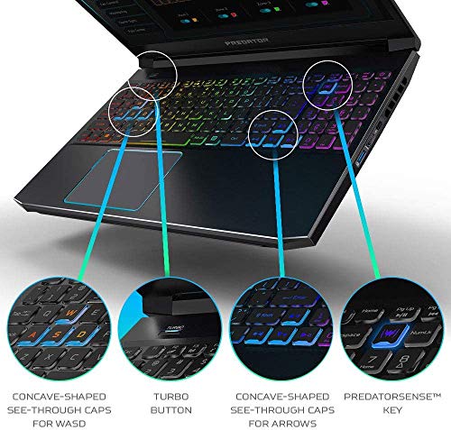 Acer Predator Helios 300 Gaming Laptop 15.6" FHD IPS 144Hz 10th Gen Intel 6-Core i7-10750H 64GB RAM 2TB PCIe SSD 2TB HDD 6GB RTX 2060 RGB Backlit Win 10 + HDMI Cable