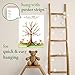 TUKNON Paper Kit Co. Woodland Creature Baby Shower Fingerprint Tree with Ink Pad. Watercolor