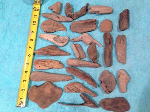 Driftwood 24 Premium Piece ( lot 166) Pacific Ocean Beach Comber Set Craft Nautical Decor Weddings Bulk Driftwood