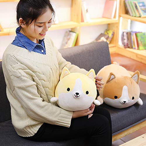 ISAKEN 35cm Corgi Hund Plüsch Kissen Kuscheltier, Süße Hund Plüsch Puppe Shiba Inu Stofftiere Plüsch Spielzeug Weiches… – Bild 5