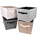 Creative Scents Fabric Decorative Storage Basket (Herringbone)