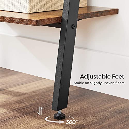 VASAGLE Ladder Shelf, 5Tier Bookshelf Rack, for Living Room Kitchen