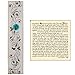 Jewish Mezuzah Case with Scroll Floral Design Israel Judaica Wooden Door Mezuza 5 Inch