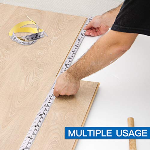 KONUNUS 5 Packs 24 Inch SelfAdhesive Measuring Tape, Double Scale