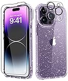 MIODIK Clear Glitter Case for iPhone 14