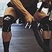 HVSKY Fitness | Knee Sleeves - Support for Powerlifting, Weightlifting & Crossfit - Compression Knee Sleeves - Competition Grade (1 Pair), Men & Women (Black, Medium)