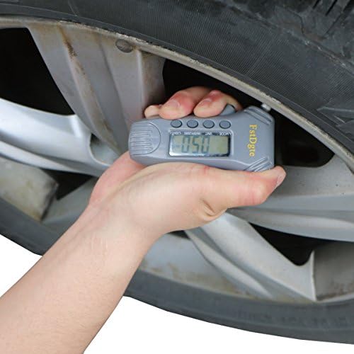 3 in 1 Digital Tire Pressure Gauge,Tread Depth/Pressure Measurement,Backlit LCD and LED Light for Night,Multi-Scales:PSI/Bar/Kgf/cm²/Kpa,Inch/MM Conversion,for Bike,Motorcycle,Car,