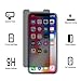 [2Pack] for iPhone X/XS Privacy Screen Protector Full Coverage,Webmi[9H Hardness][3D Touch][Anti-Scratch][Bubble Free] Tempered Glass Anti-Spy Screen Protector for iPhone X/iPhone Xs