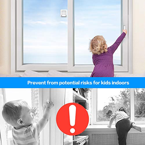image for Erockbuy Improved Sliding Glass Door Lock,Sliding Door Child Lock,Clos