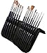 Paint Brushes – Professional Paint Brush Set of 15 for Watercolor, Acrylic, Gouache and Oil Painting – Premium Quality Nylon Hair with Organizing Case – Perfect for Kids, Students, Artists