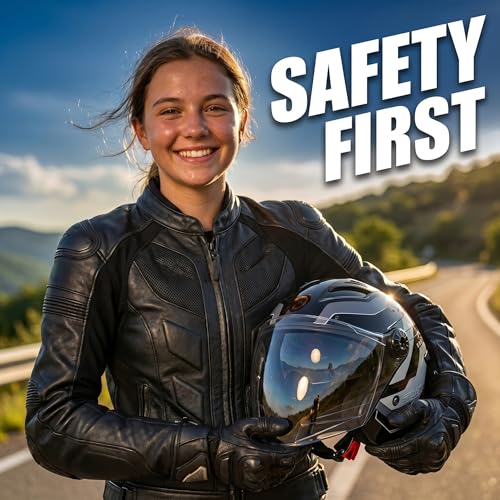 Aishini Vintage Dashing ISI Certified Open Face JET Helmet for Men and Women with Inner Sun Shield ( Dual Visor Mechanism ) Comfortable Breathable Lining [ Free Size ] Quick Release Buckle - GIFT Box