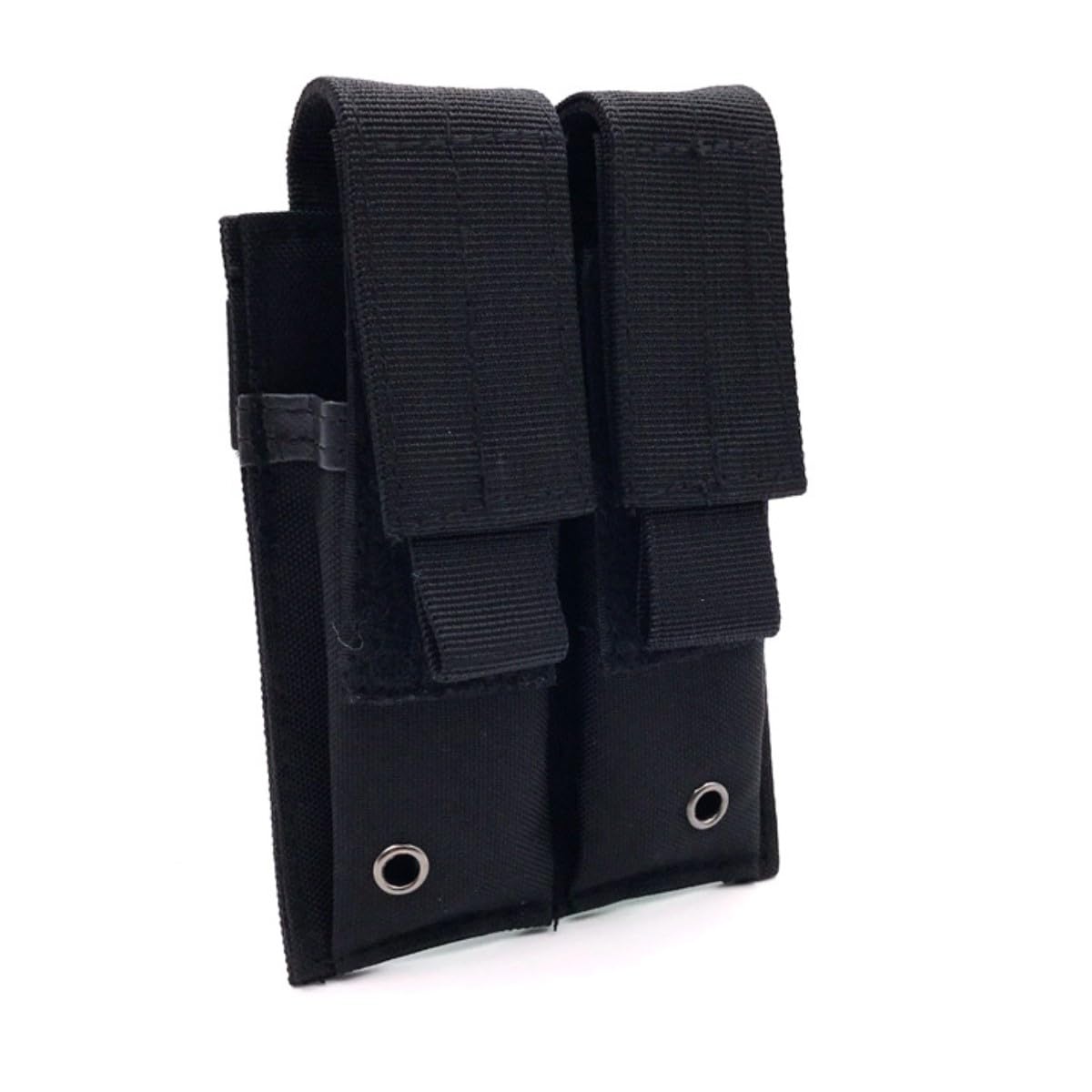 HOUSON Tactical MOLLE Mag Pouch - Double MOLLE for 1911, Glock 9mm Magazines - Black