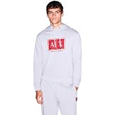 Armani Exchange Men's Box Logo Hoodie Sweatshirt