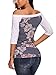AnnAnn Womens Maternity Tunic Tops Off Shoulder 3/4 Sleeve Classic Side Ruched T-shirt Pregnancy Clothes