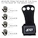3 hole hand grips and gymnastics grips Great for pullups, Cross Training, weight lifting, chin ups, training, exercise, kettlebell, & more. (M, Black)