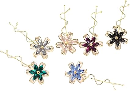 Amazon Co Jp Frcolor ヘアピン 前髪クリップ ヘアクリップ 髪留め 花柄 ヘアアクセサリー 髪飾り スリーピン 5ペア 10点セット ホーム キッチン