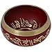 Shalinindia 4 Inches Hand Painted Metal Tibetan Buddhist Singing Bowl Musical Instrument for Meditation with Stick and Cushion