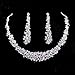 Lookatool Crystal Bridal Jewelry Sets Hotsale Necklace+Earrings Jewelry Wedding