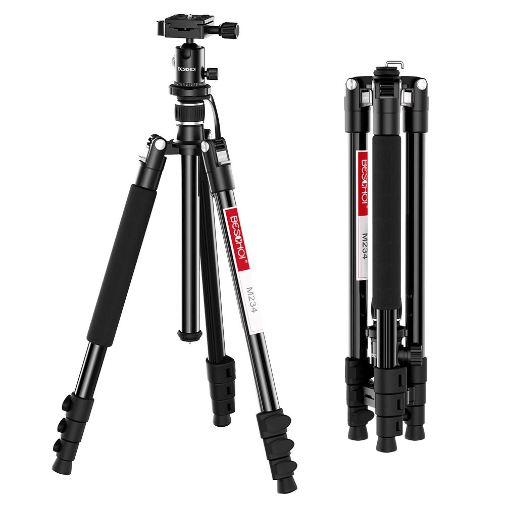 Beschoi Trípode Cámara Reflex para Fotografía de Aluminio con 360 ...