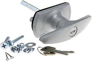 Cerradura para puerta de garaje, con espigas de fijación de 18/35mm y