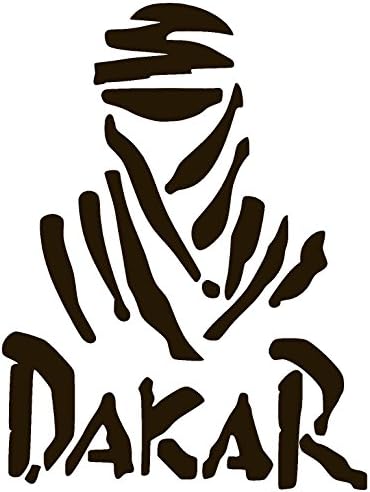DAKAR vinyl Sticker Decal (9" x 12", Black)